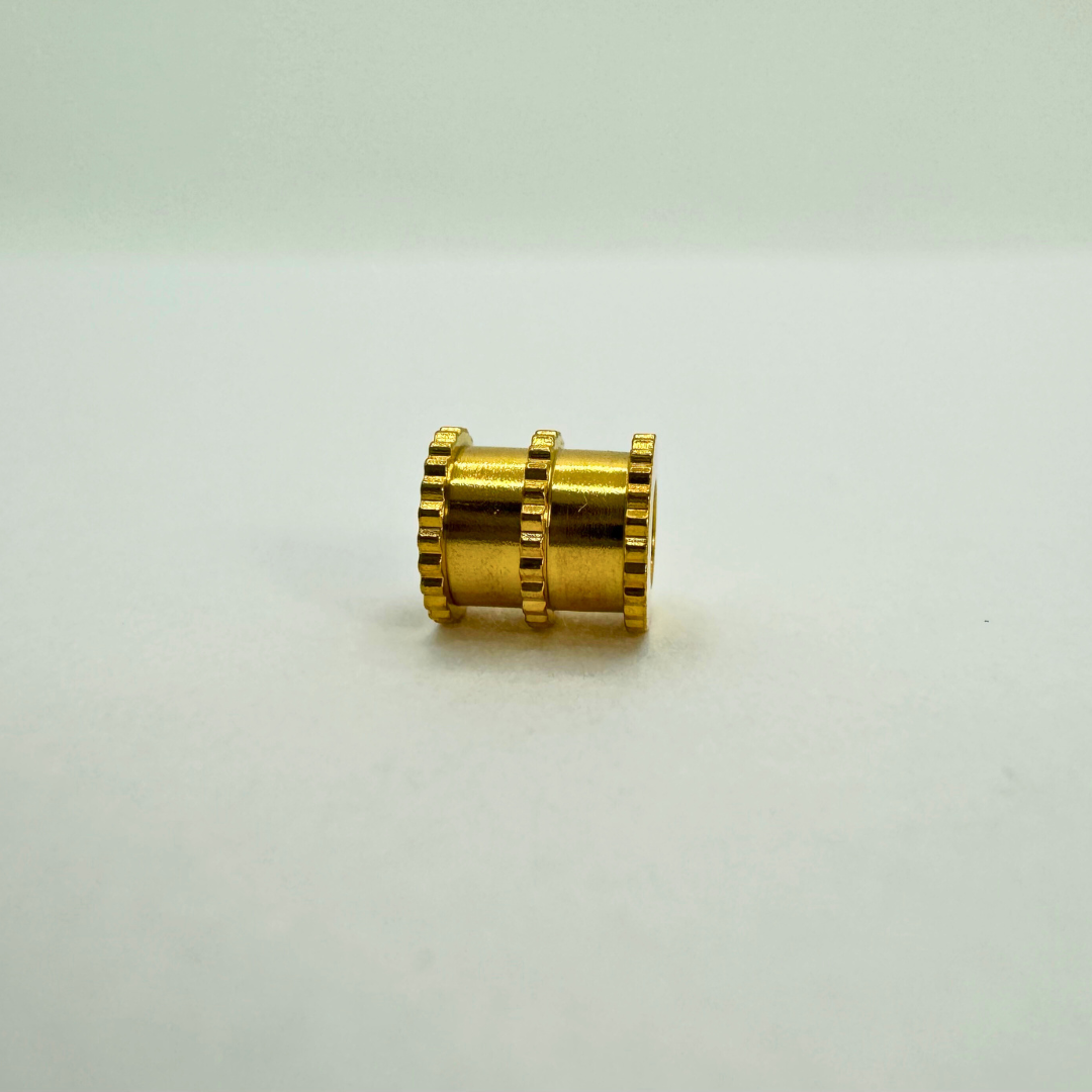 Perles Tube dentelé